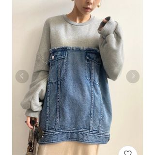 アメリヴィンテージ(Ameri VINTAGE)のDENIM SWEAT OVER TOP(トレーナー/スウェット)