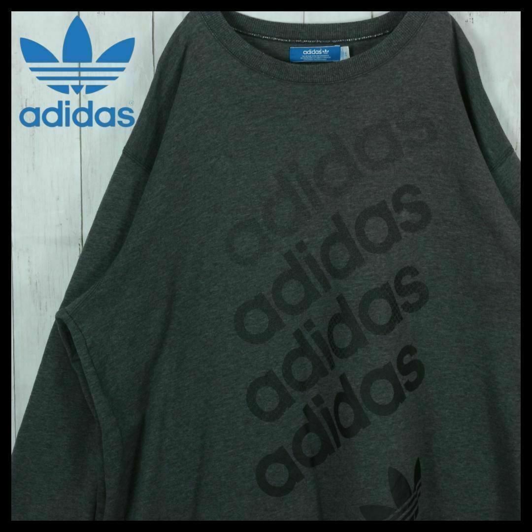 adidas(アディダス)の【希少】アディダス スウェット 2XL プリント Y2K ゆるだぼ ビッグサイズ メンズのトップス(スウェット)の商品写真