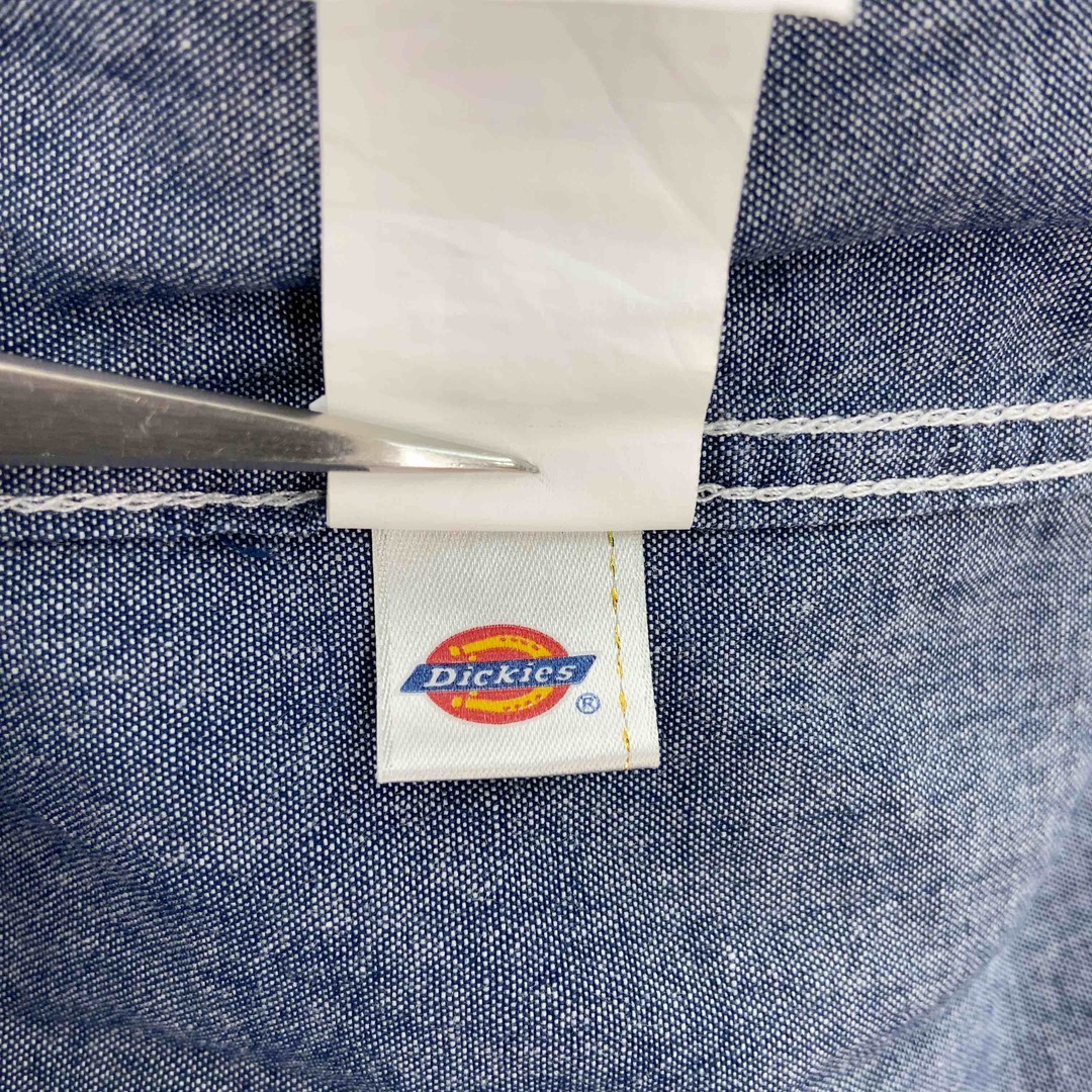 Dickies(ディッキーズ)のDICKIES ディッキーズ メンズ 長袖シャツ デニム ブルー コットン メンズのトップス(シャツ)の商品写真