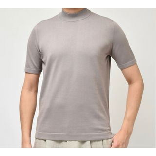 グランサッソ(GRAN SASSO)のGran Sasso / グランサッソ　12ゲージコットン　モックネックニット (Tシャツ/カットソー(半袖/袖なし))