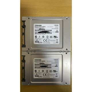 トウシバ(東芝)の2個セット　TOSHIBA SSD 128GB THNSNC128GCSU (PCパーツ)