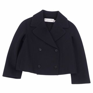 Christian Dior - 極美品 クリスチャンディオール Christian Dior ジャケット 2022年 ダブルブレスト V11 クロップドジャケット アウター レディース F36 USA4 I40(S相当) ブラック