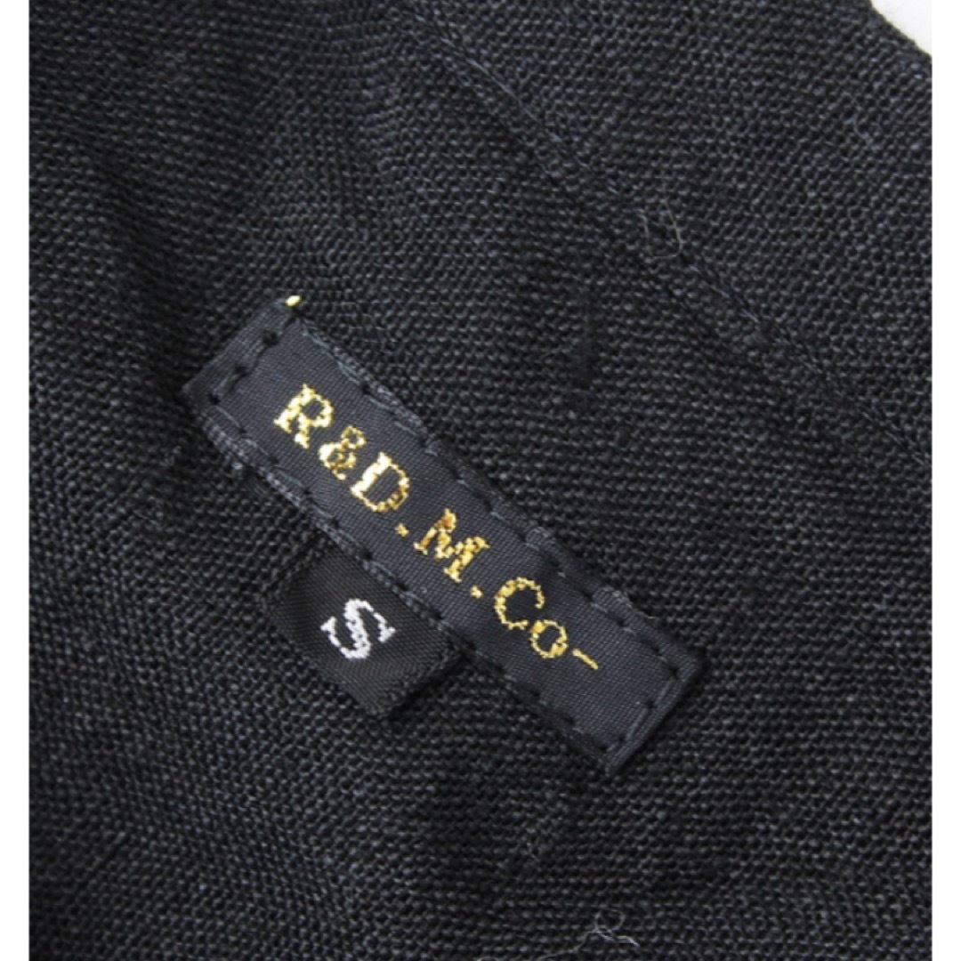 45rpm(フォーティーファイブアールピーエム)のR＆D.M.Co オールドマンズテーラー　リネン100% 黒　ワンピース　Ｓ レディースのワンピース(ロングワンピース/マキシワンピース)の商品写真