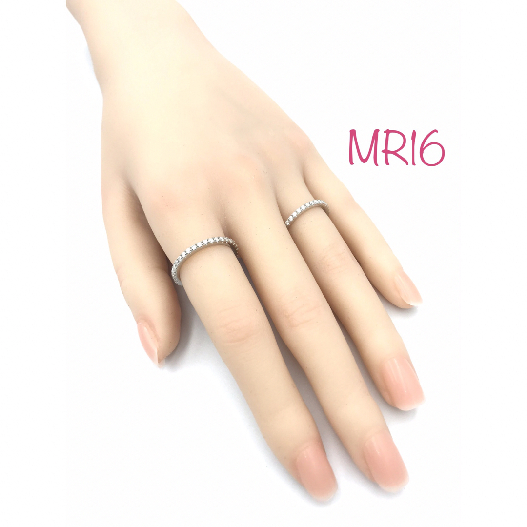 証明書付き ❤︎ MR16／13.5号1.8㎜フルエタニティ モアサナイトリング レディースのアクセサリー(リング(指輪))の商品写真