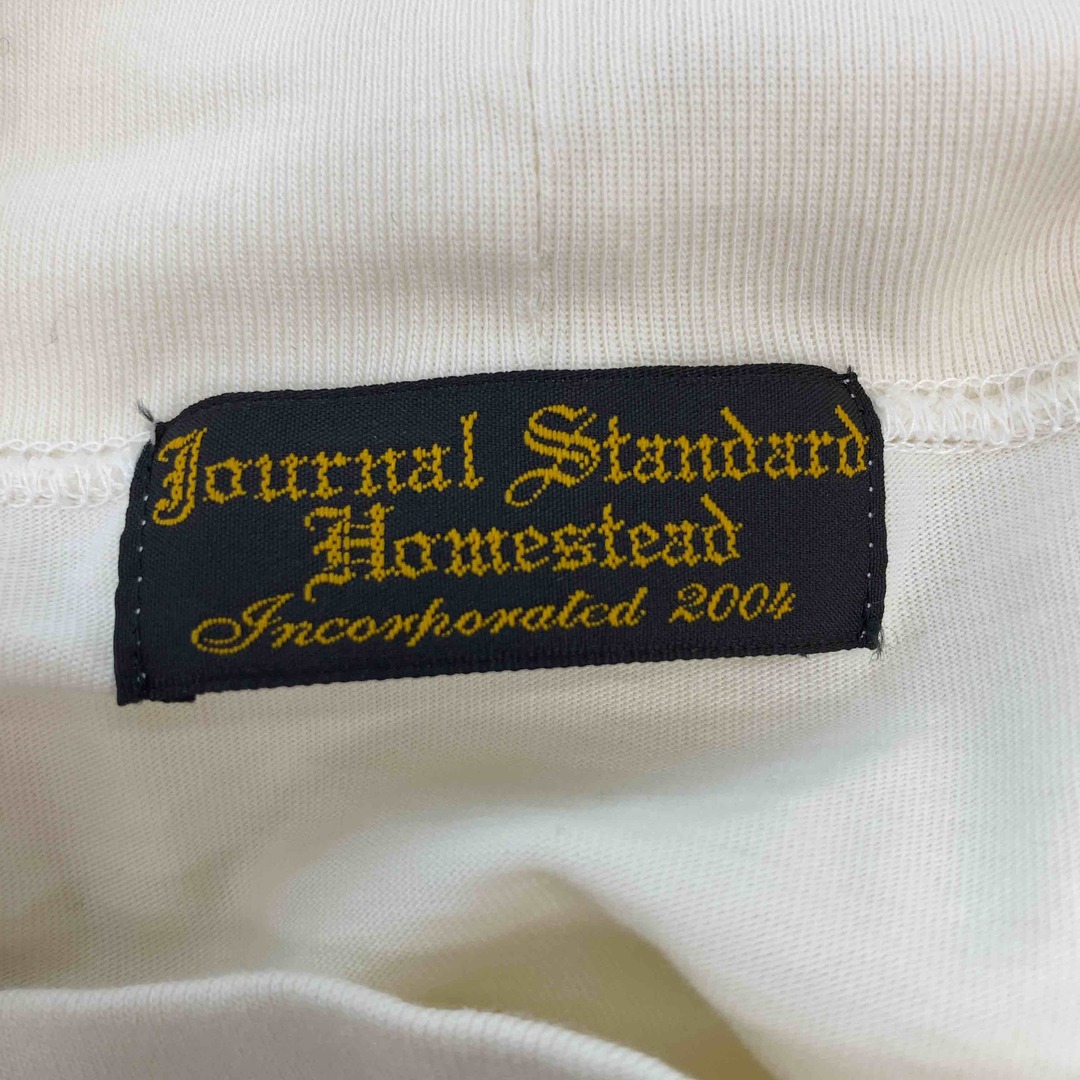 JOURNAL STANDARD(ジャーナルスタンダード)のJOURNAL STANDARD ジャーナルスタンダード メンズ Tシャツ（長袖）ホワイト モックネック 綿 メンズのトップス(Tシャツ/カットソー(七分/長袖))の商品写真