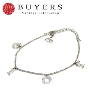 Christian Dior - 【中古】 クリスチャンディオール ブレスレット メタル シルバー CDロゴ アクセサリー レディース 女性 Christian Dior