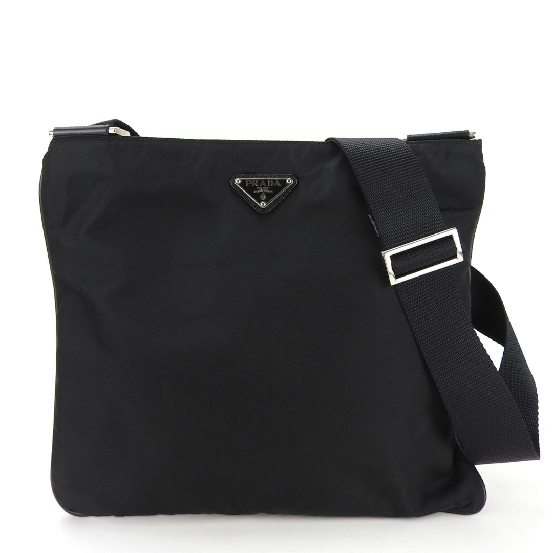 PRADA(プラダ)の【中古】 プラダ ショルダーバッグ VA0053 ナイロン NERO ブラック シルバー金具 斜め掛け シンプル レディース メンズ PRADA レディースのバッグ(ショルダーバッグ)の商品写真