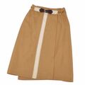 美品 Vintage エルメス HERMES スカート ラップスカート 台形スカート ミディ丈 ボトムス レディース 40(M相当) ベージュ