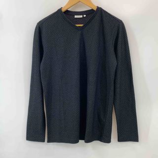 Calvin Klein カルバンクライン メンズ Tシャツ（長袖）Vネック ブラック