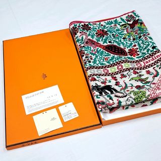 エルメス(Hermes)のエルメス HERMES カレジェアン 140 シルクの庭 カシシル 箱(ストール/パシュミナ)