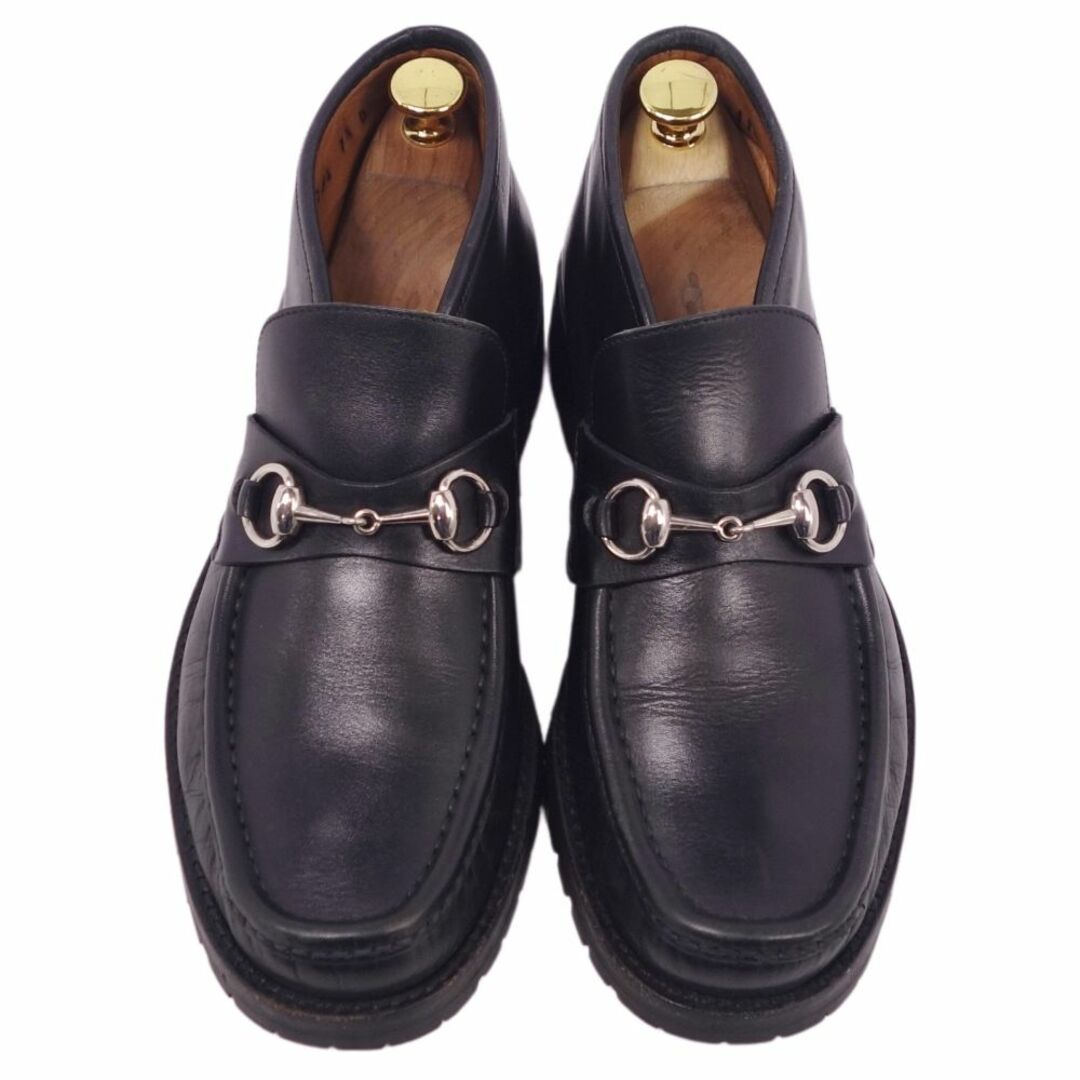 ✨極美品✨　グッチ　チャッカブーツ　ホースビット　レザー　24.5 GUCCI - 美品 Vintage グッチ GUCCI ブーツ ショートブーツ