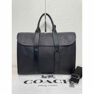 コーチ(COACH)の【良品】定価9.3万　コーチ メンテ済み　ビジネス レザー　バッグ　本革　271(ビジネスバッグ)