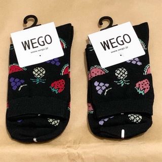 ウィゴー(WEGO)のWEGOレディースソックス フルーツ柄 2足(ソックス)