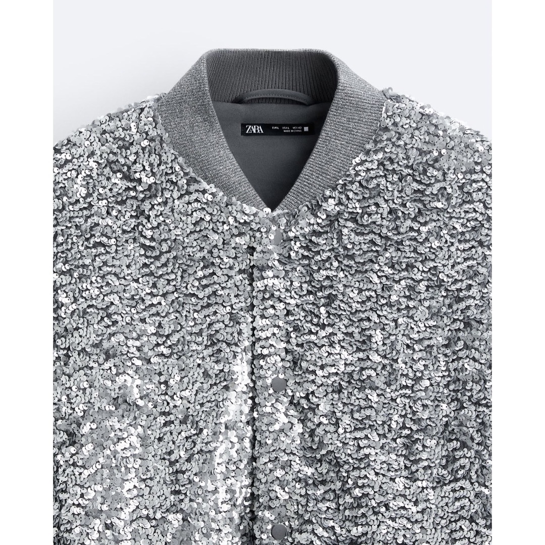ZARA - ZARA スパンコールジャケット Lの通販 by lilyy's shop ZARA - ZARA スパンコールジャケット Lの通販 by lilyy's shop