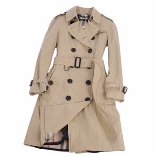 バーバリー(BURBERRY)の美品 バーバリー BURBERRY コート ライナー付き トレンチコート コットン100％ アウター レディース UK4 USA2 ITA36(S相当) ベージュ(トレンチコート)