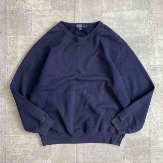 ラルフローレン(Ralph Lauren)のOLD Ralph Lauren スウェットシャツ オーバーサイズ 濃紺 XL (スウェット)