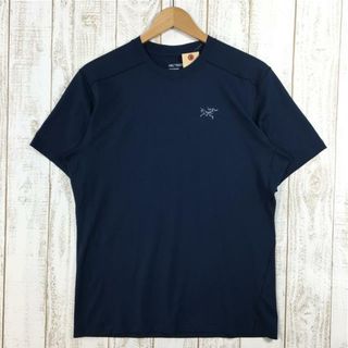 アークテリクス(ARC'TERYX)のMENs S アークテリクス ヴェロックス クルーネック シャツ Velox Crew SS ショートスリーブ Tシャツ ARCTERYX 20987 ネイビー系(その他)