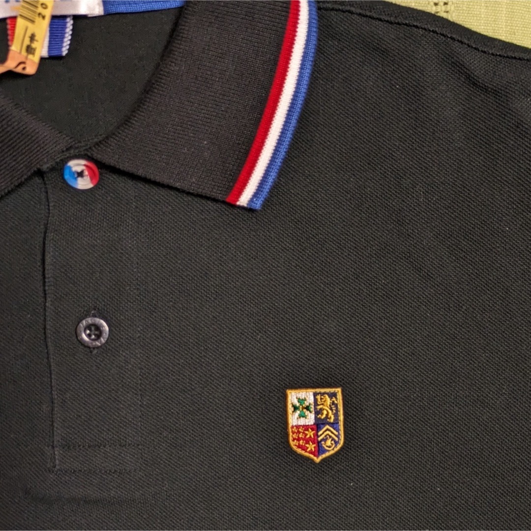VAGIIE SPORT - VAGIIE バジエ 半袖 ポロシャツ 黒 46 S~M VAGIIE SPORT - VAGIIE バジエ 半袖 ポロシャツ 黒 46 S~M
