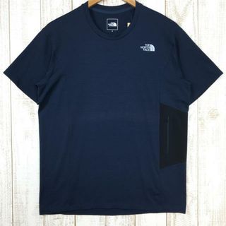 ザノースフェイス(THE NORTH FACE)のMENs M ノースフェイス ショートスリーブ フラッシュドライ 3Dクルー S/S FlashDry 3D Crew Tシャツ NORTH FACE NT12074 ネイビー系(その他)