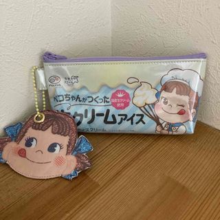 リメイク  ポーチ　ペコちゃん　マチあり　ハンドメイド(ポーチ)