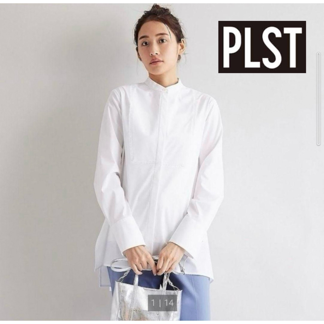 PLST - PLST プラステ コットンブレンドブザムシャツの通販 by PLST - PLST プラステ コットンブレンドブザムシャツの通販 by