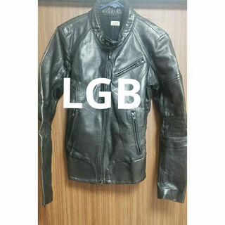 ルグランブルー(LGB)のLGB レザーライダース　ブラック(ライダースジャケット)