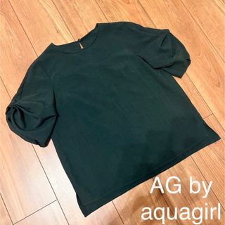 AG by aquagirl グリーン トップス 細見え