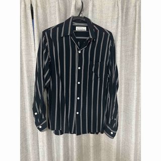 WACKO MARIA STRIPED OPEN COLLAR SHIRT 