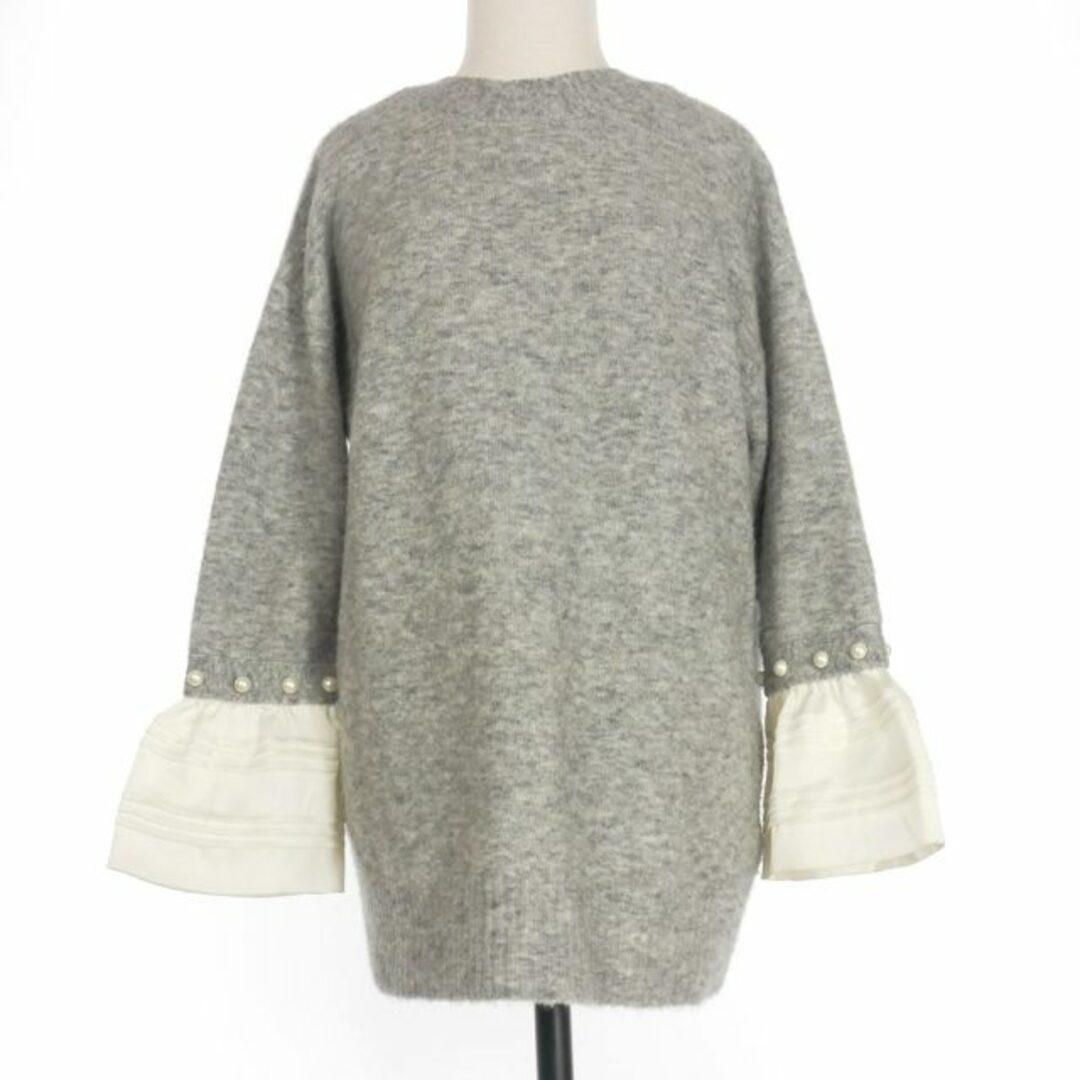 3.1 Phillip Lim(スリーワンフィリップリム)の3.1 phillip lim Poplin PearlCuff Sweater レディースのトップス(ニット/セーター)の商品写真