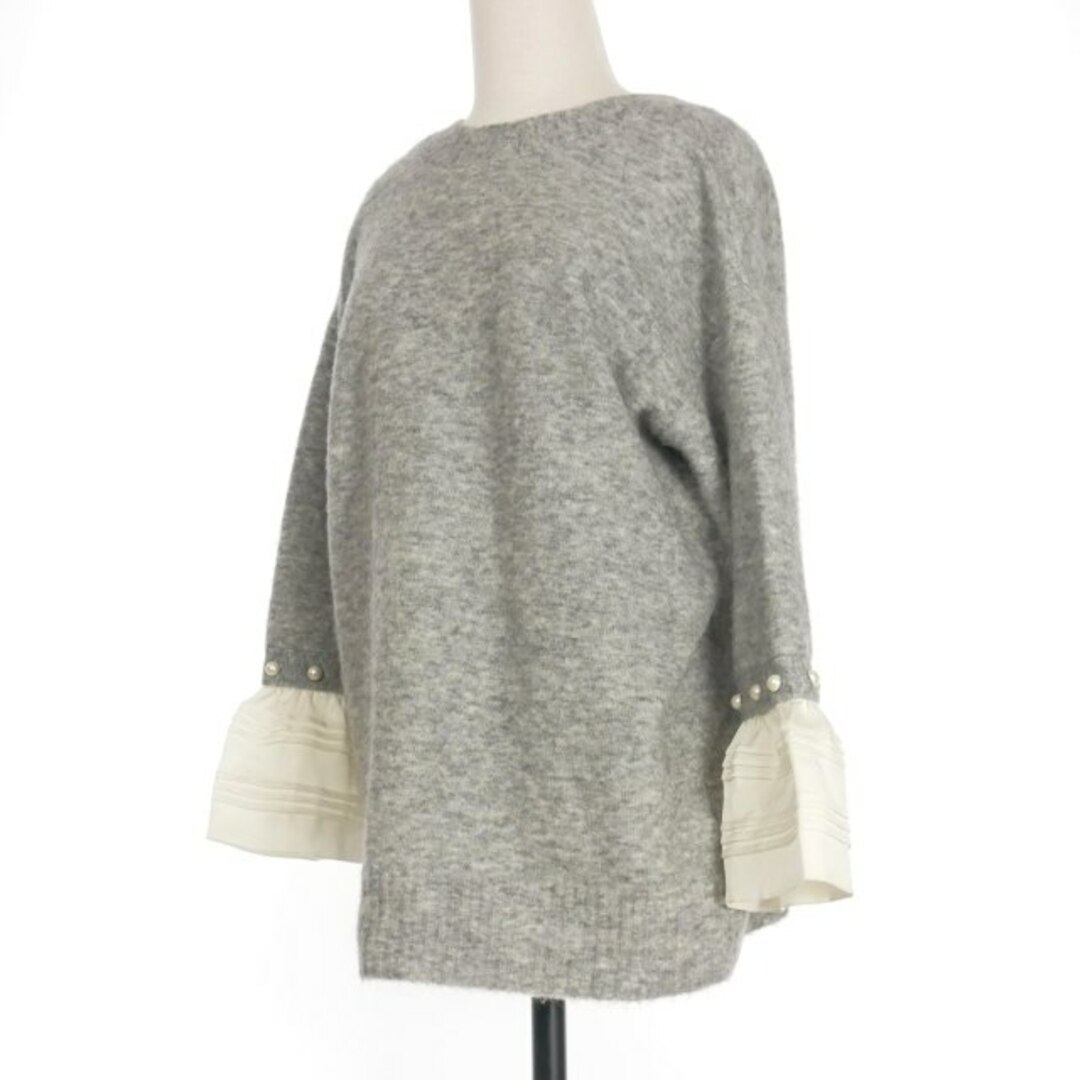 3.1 Phillip Lim(スリーワンフィリップリム)の3.1 phillip lim Poplin PearlCuff Sweater レディースのトップス(ニット/セーター)の商品写真