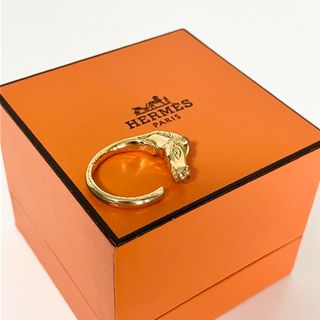 Hermes - HERMES エルメス ホース 馬 ゴールド リング 指輪 ヴィンテージ