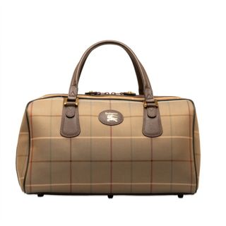 バーバリー(BURBERRY)のバーバリー チェック ボストンバッグ キャンバス レディース BURBERRY 【1-0144936】(ボストンバッグ)