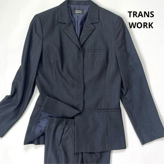 トランスワーク(TRANS WORK)の【トランスワーク】レディース パンツスーツ サイズ違い ウール混 L M(スーツ)