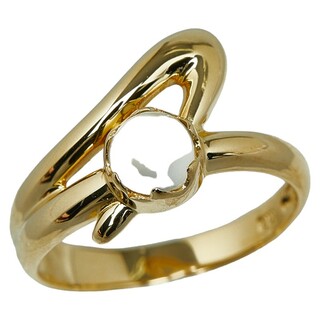 美品 K18YG イエローゴールド リング 指輪 ムーンストーン 【1-0145448】(リング(指輪))