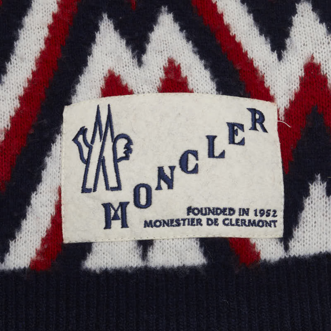 MONCLER(モンクレール)のモンクレール トリコロール ニット サイズ:M ウール レディース MONCLER 【228-46637】 レディースのトップス(ニット/セーター)の商品写真