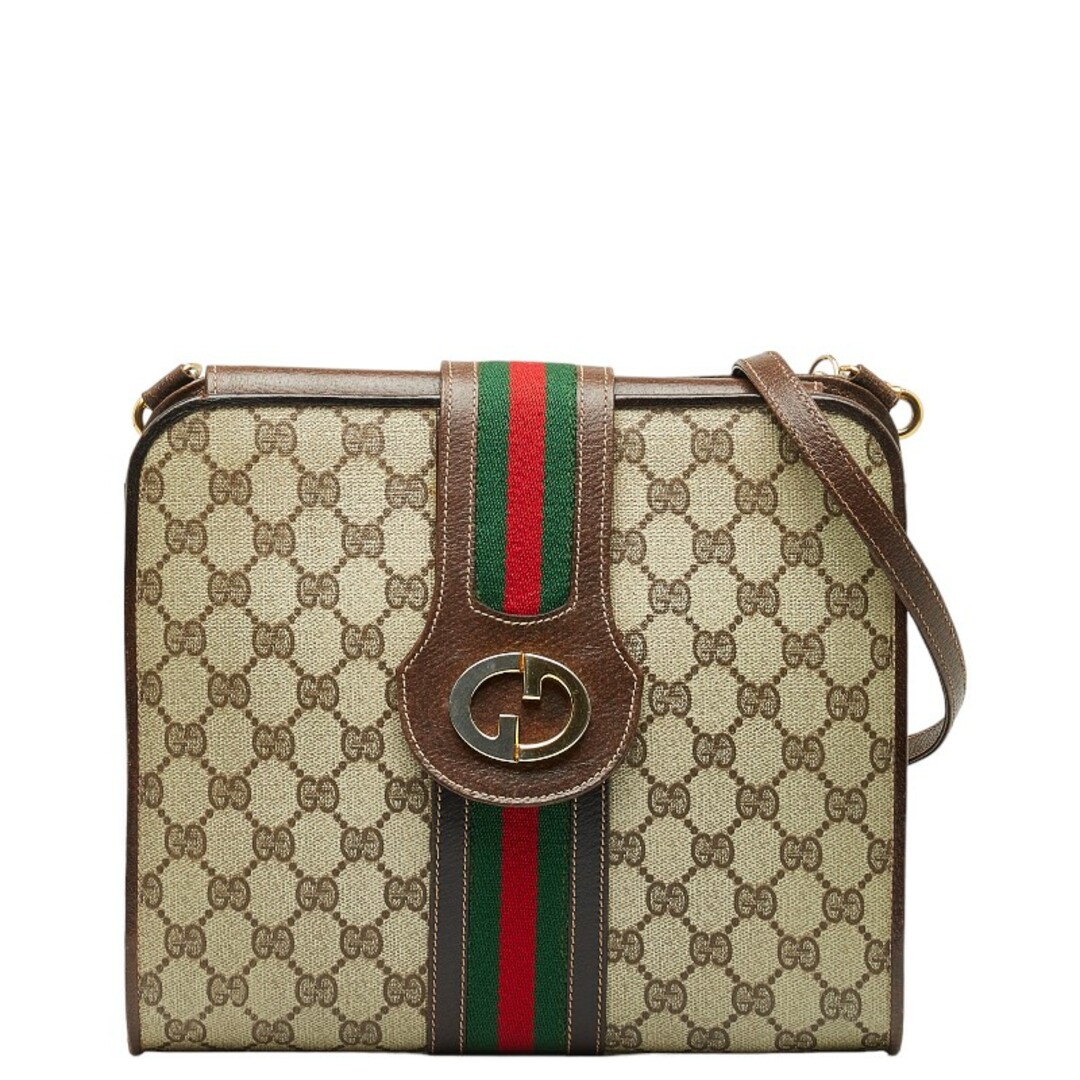 Gucci(グッチ)のグッチ GGプラス シェリーライン ショルダーバッグ PVC レディース GUCCI 【228-46638】 レディースのバッグ(ショルダーバッグ)の商品写真