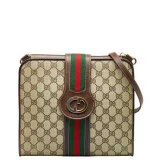 グッチ(Gucci)のグッチ GGプラス シェリーライン ショルダーバッグ PVC レディース GUCCI 【228-46638】(ショルダーバッグ)