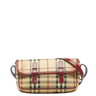 バーバリー(BURBERRY)のバーバリー シャドーホース ノバチェック 斜め掛け ショルダーバッグ PVC レディース BURBERRY 【228-46642】(ショルダーバッグ)