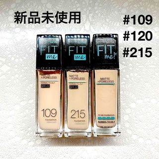 MAYBELLINE - メイベリン フィットミーリキッドファンデーション 109 215 ②本セット