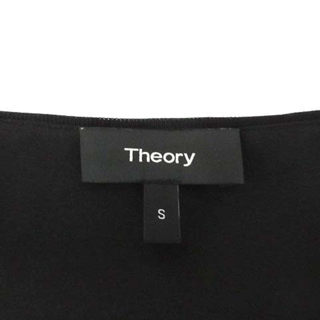 theory(セオリー)のセオリー 20SS シルク コンボ ウエストリブ ドレス ロング ワンピース 黒 レディースのワンピース(ロングワンピース/マキシワンピース)の商品写真