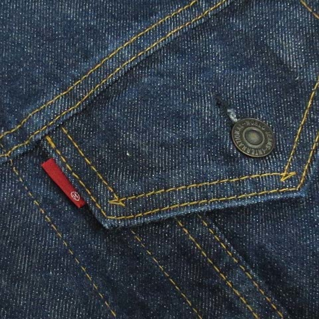 ホームグロウン デニムジャケット ジージャン 革パッチ インディゴ 2 日本製 メンズのジャケット/アウター(ブルゾン)の商品写真