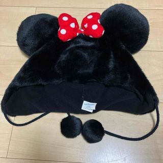 ディズニー(Disney)の美品　58cm ミニーちゃん　被り物　東京ディズニーリゾート　ふかふか(キャラクターグッズ)