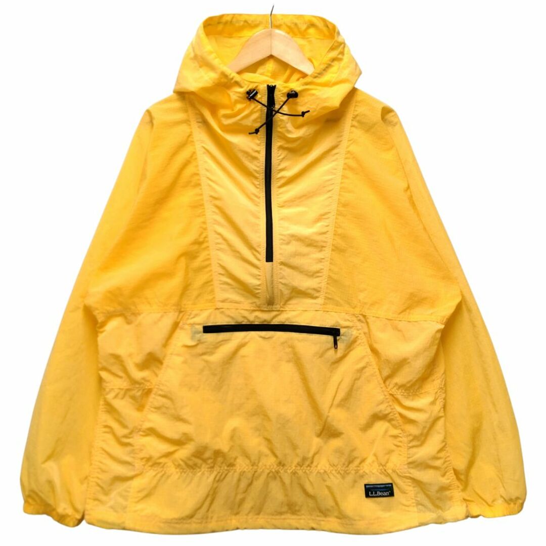 L.L.Bean(エルエルビーン)のL.L.BEAN エルエルビーン 品番 4175-5063 Lightweight Nylon Anorack ナイロン アノラック 薄手 イエロー サイズM 正規品 / B5159 メンズのジャケット/アウター(ナイロンジャケット)の商品写真