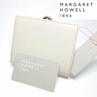 マーガレットハウエル(MARGARET HOWELL)の【新品タグ付き】マーガレットハウエルアイデア ラウ口金二つ折り財布 オフホワイト(財布)