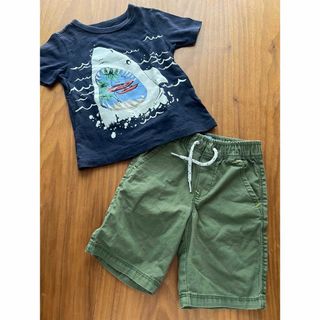 ベビーギャップ(babyGAP)のbaby Gap 半袖Tシャツ、ハーフパンツセット 90(Tシャツ/カットソー)