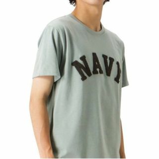 マックハウス(Mac-House)の新品 定価2189円 NAVY ネイビー ロゴ サガラ刺繍 半袖 Tシャツ L (Tシャツ/カットソー(半袖/袖なし))