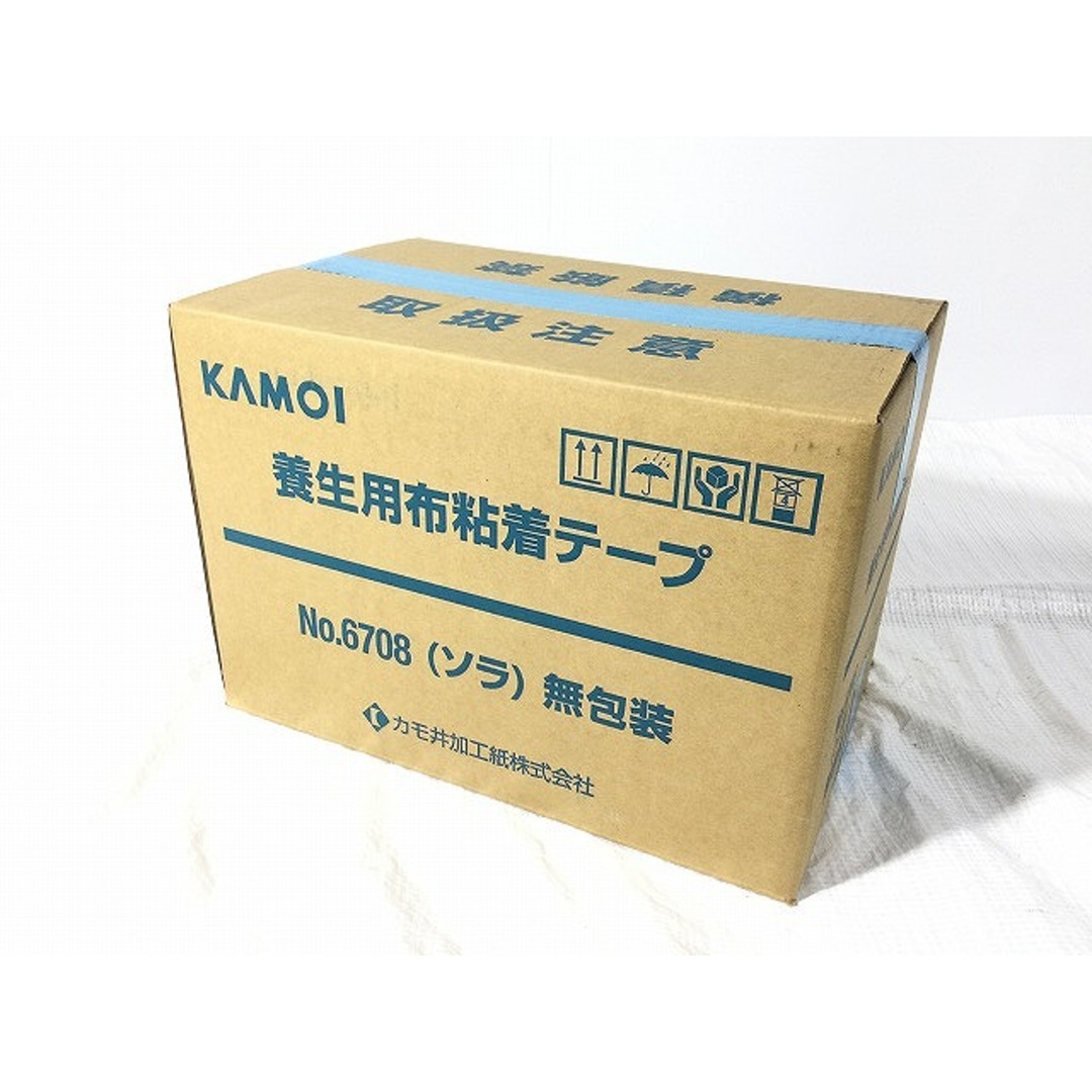 ☆未使用☆KAMOI カモイ 養生用布粘着テープ 25mm 25m 60巻入 ソラ無包装 水色 NO.6708 カモ井加工紙株式会社 88663 自動車/バイクのバイク(工具)の商品写真