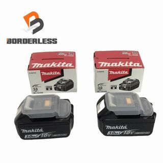 マキタ(Makita)の☆未使用品 2個セット☆makita マキタ 18V 3.0Ah 純正リチウムイオンバッテリー BL1830B 残量表示ボタン 急速充電対応 雪マーク 86866(工具)