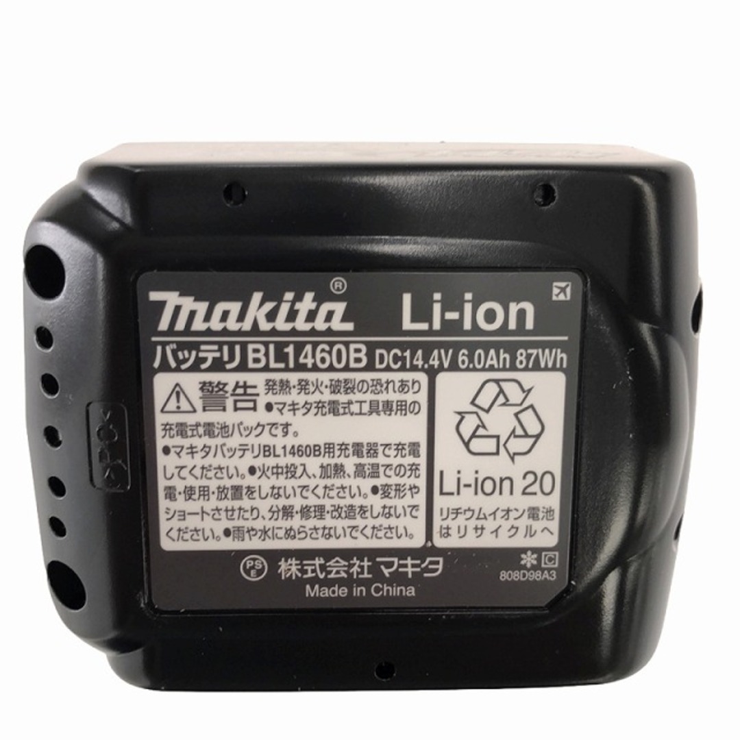 Makita(マキタ)の☆未使用品2個セット☆ makita マキタ 14.4V 6.0Ah 純正リチウムイオンバッテリー BL1460B 残量表示付 蓄電池 87119 自動車/バイクのバイク(工具)の商品写真