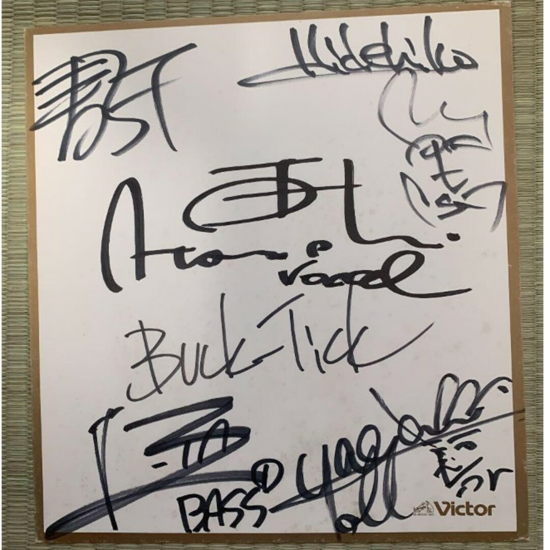 【サイン】BUCK-TICK バクチク 直筆サイン色紙 エンタメ/ホビーのCD(ポップス/ロック(邦楽))の商品写真